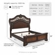 Furniture of America Jordan Wood California King Panel Bed in Brown Cherry