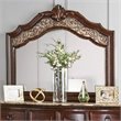 Furniture of America Jordan Wood 8-Drawer Dresser and Mirror in Brown Cherry