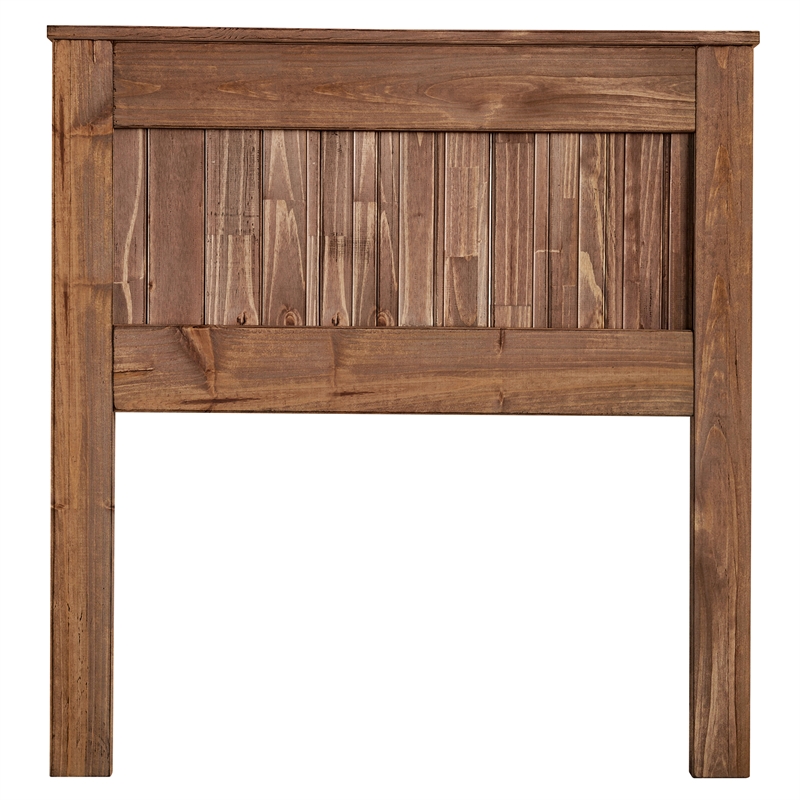 Furniture of America Howard Rustic Wood Full Panel Headboard in Mahogany