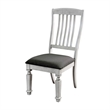 Furniture of America Cassie Wood Padded Dining Chair in Antique White (Set of 2)