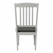 Furniture of America Cassie Wood Padded Dining Chair in Antique White (Set of 2)