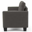 Furniture of America Zilly Modern Victorian Fabric Tufted Sofa in Gray