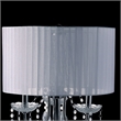 Furniture of America Tessa Glam Metal Sparkling Table Lamp in White