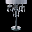 Furniture of America Tessa Glam Metal Sparkling Table Lamp in White