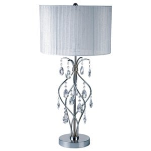 Furniture of America Verity Contemporary Metal 31&quot Table Lamp in White