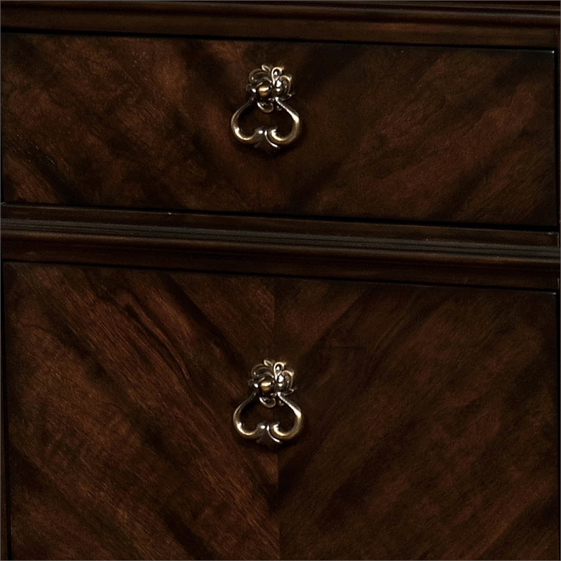 Furniture of America Kaylani Traditional Wood 5-Drawer Chest in Espresso