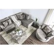 Furniture of America Sheryl Transitional Microfiber Sectional in Gray