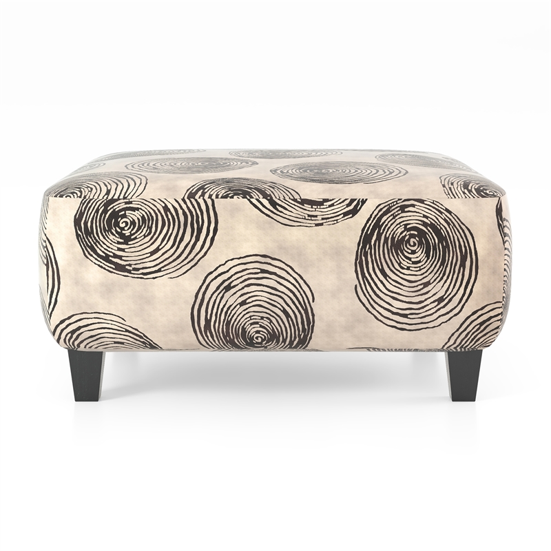 Furniture of America Sheryl Microfiber Upholstered Ottoman in Brown