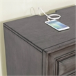 Furniture of America Bradford Solid Wood 3-Drawer Nightstand in Gray