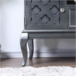 Furniture of America Bethlehem Wood Wine Rack Sideboard in Gray