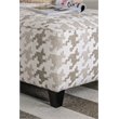 Furniture of America Verdugo Transitional Fabric Ottoman in Light Gray