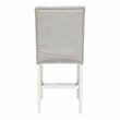 Furniture of America Ronan Antique White Fabric 25-Inch Counter Stool (Set of 2)
