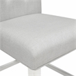 Furniture of America Ronan Antique White Fabric 25-Inch Counter Stool (Set of 2)