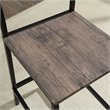 Furniture of America Erma 5-Piece Wood Counter Dining Set in Antique Brown