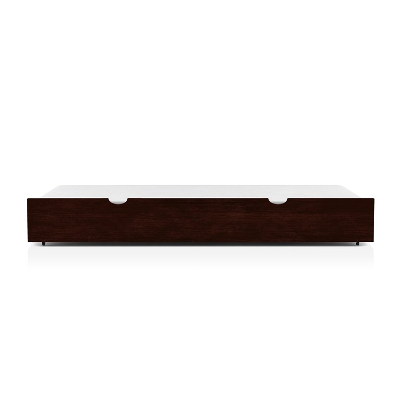 Furniture of America Barnes Transitional Wood Twin XL Trundle in Espresso