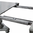 Furniture of America Alstroemeria Wood Extendable Dining Table in Gray
