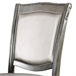 Furniture of America Alstroemeria Gray Faux Leather Dining Chair (Set of 2)