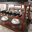 Furniture of America Lenon Wood Extendable Dining Table in Brown Cherry