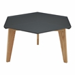 Furniture of America Bok Modern Chic Metal Tray-Top Coffee Table in Gray