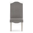 Furniture of America Tabitha Fabric Side Chair in Antique White (Set of 2)