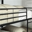 Furniture of America Botany Metal Queen Triple Bunk Bed in Sand Black