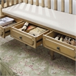 Furniture of America Hanita Transitional Wood Storage Bench in Natural Tone