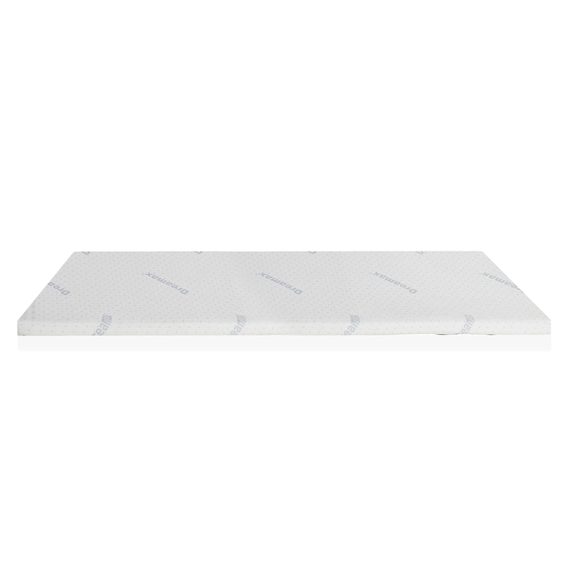 Furniture of America Al Fabric Full Memory Foam Topper Mattress in White