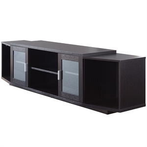 Furniture of America Vinnie Modern Wood 72-Inch TV Stand in Cappuccino