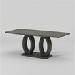 Furniture of America Gudra Contemporary Wood Rectangle Dining Table in Gray