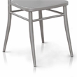 Furniture of America Balucci Metal Dining Chair in Silver (Set of 2)