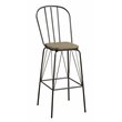 Furniture of America Chelsea Metal Windsor Bar Stool in Black (Set of 2)