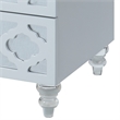 Furniture of America Elizabeth Engineered Wood 3-Drawer End Table - Glossy White