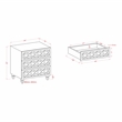 Furniture of America Elizabeth Engineered Wood 3-Drawer End Table - Glossy White