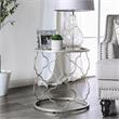 Furniture of America Nellie Transitional Metal End Table in Champagne Gold