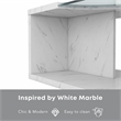 Furniture of America Lenu Contemporary Wood Storage Coffee Table in White