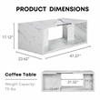 Furniture of America Lenu Contemporary Wood Storage Coffee Table in White