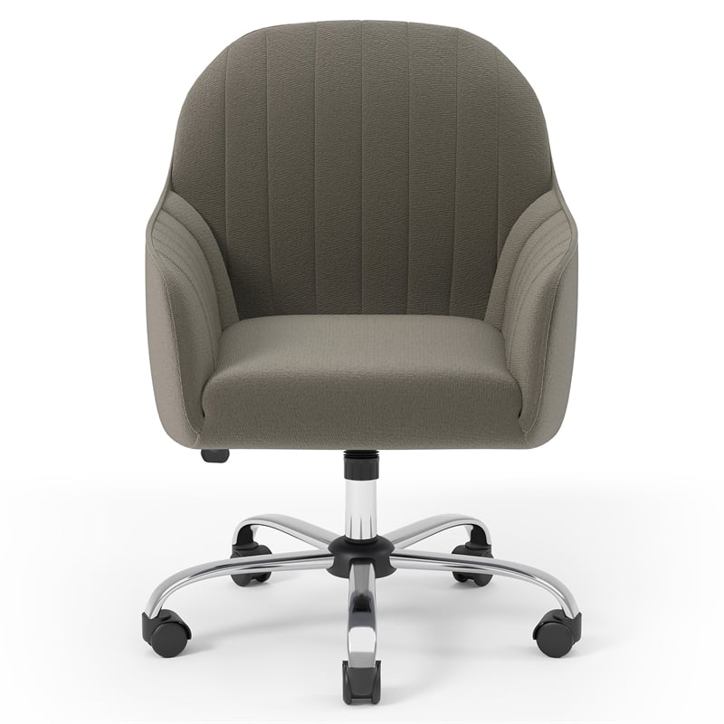 Furniture of America Allenton Fabric Adjustable Office Chair in Brown