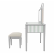 Furniture of America Aleana Contemporary Wood 3-Piece Vanity Set in Silver
