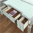 Furniture of America Aleana Contemporary Wood 3-Piece Vanity Set in Silver