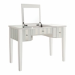 Furniture of America Modaz Wood Flip-Top 3-Piece Vanity Set in White