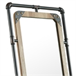 Furniture of America Regalo Metal 51-Inch Standing Mirror in Sand Black