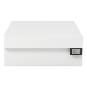 Furniture of America Krister Contemporary Wood Nightstand with USB Post in White