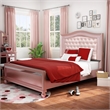 Furniture of America Paisley Contemporary Wood Queen Panel Bed in Rose Gold