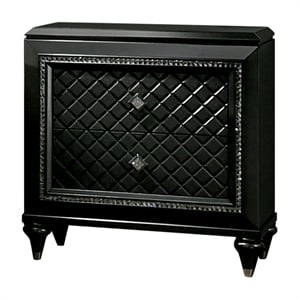 Furniture of America Braylene Contemporary Wood Nightstand in Metallic Gray