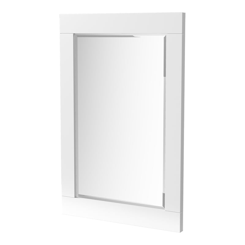 Furniture of America Krister 2-Piece Solid Wood Dresser and Mirror in White