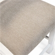 Furniture of America Mandelin Rustic Fabric Padded Pub Chair in White (Set of 2)