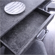 Furniture of America Jairo Industrial Metal 2-Shelf Desk with USB in Silver