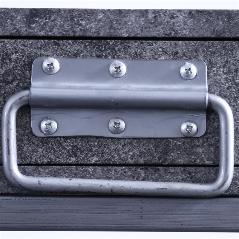 Furniture of America Jairo Industrial Metal 2-Shelf Desk with USB in Silver
