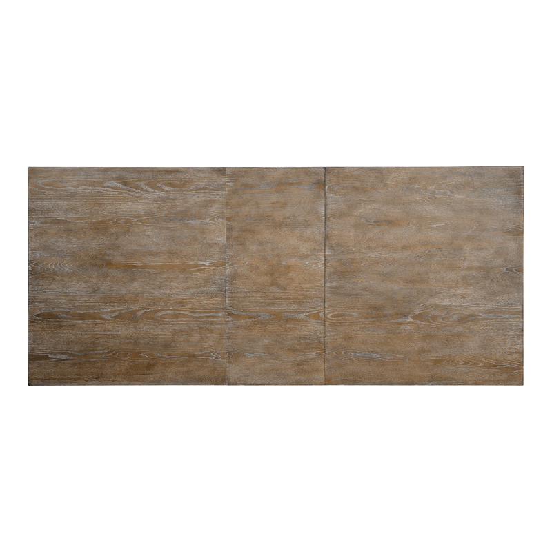 Furniture of America Aggate Solid Wood Dining Table in Rustic Natural Tone