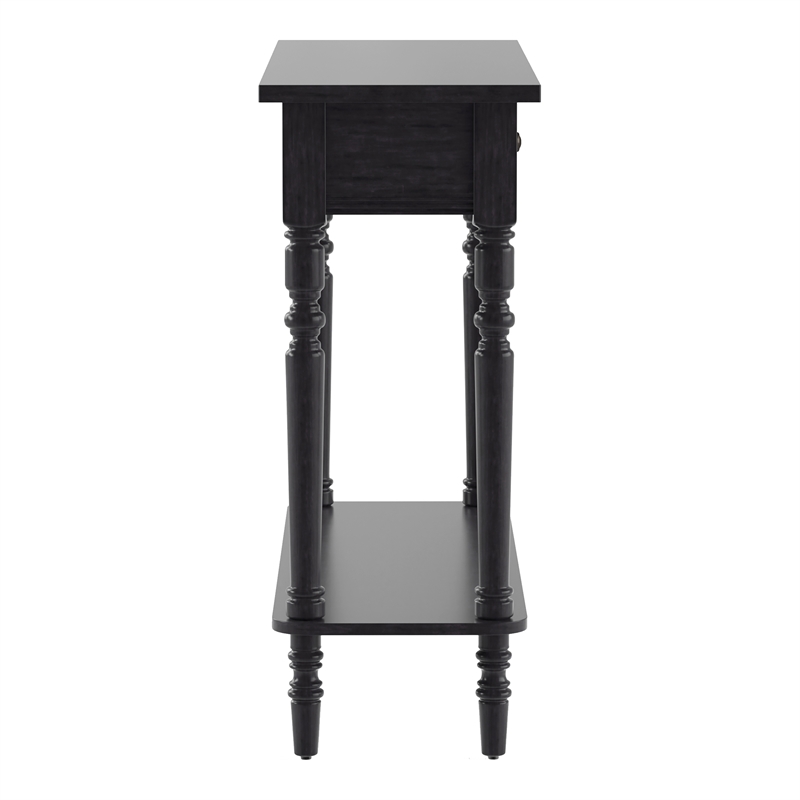 Furniture of America Humphry Transitional Wood 2-Drawer Writing Desk in Gray